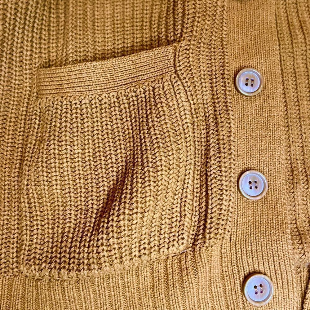 Urban Outfitters OS Knitted Sweater Orange Cardigan Cotton Long (EUC)​​​ - Picture 6 of 6